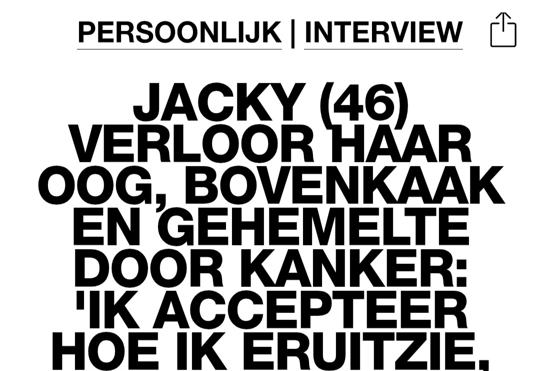 Artikel in de LINDA met interview over Jacky Ghijsen